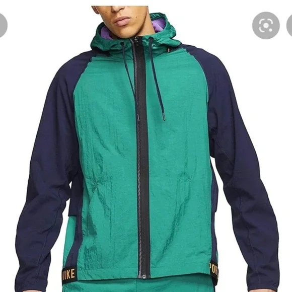 Nike Flex Dri Fit Windbreaker Jacket XL Hooded Track Training